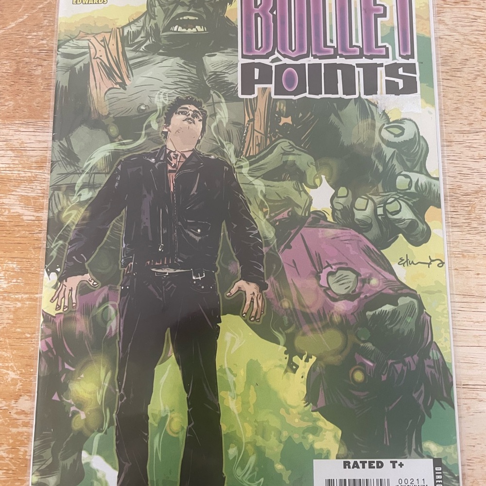 Marvel Bullet Points Comic Book - Vibrant Green & Purple Cover